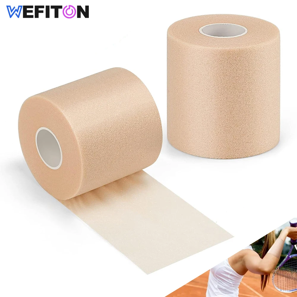 1-Roll Athletic Tape Foam Underwrap Tape Sports Foam Underwrap Bandage Athletic Foam Tape for Wrists Elbows Knees Ankles Hair