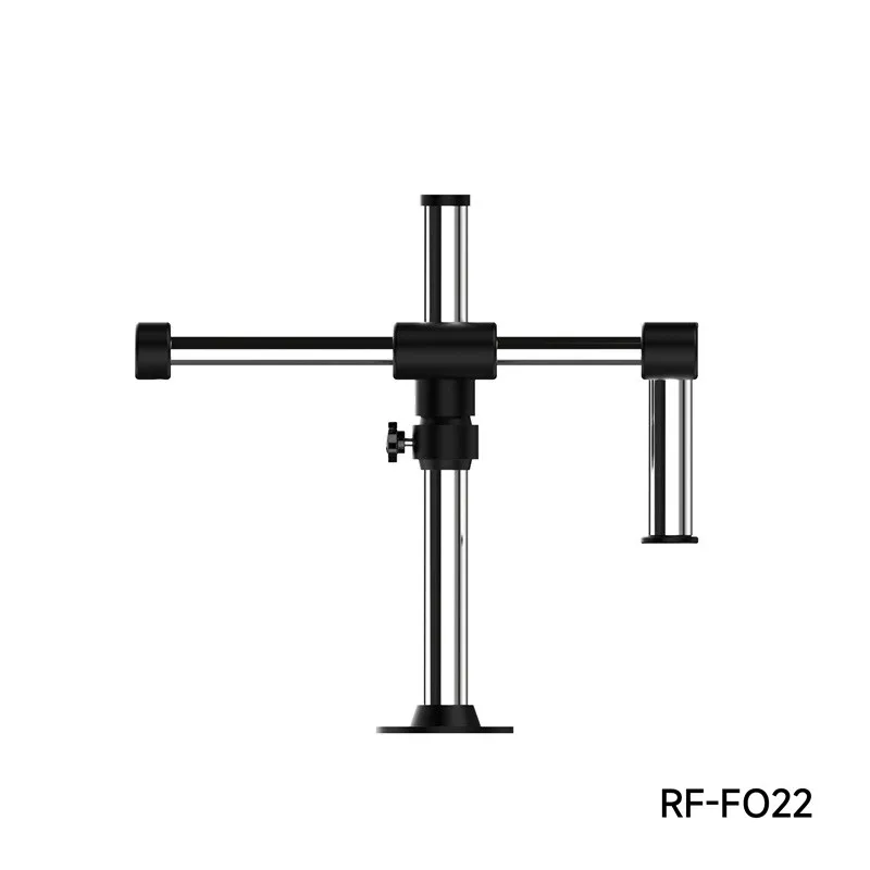 RF4 FO21 FO22 ステレオ顕微鏡スタンド 360 °   回転ユニバーサルダブルアーム顕微鏡ブラケット二軸ホルダーリフティングツール