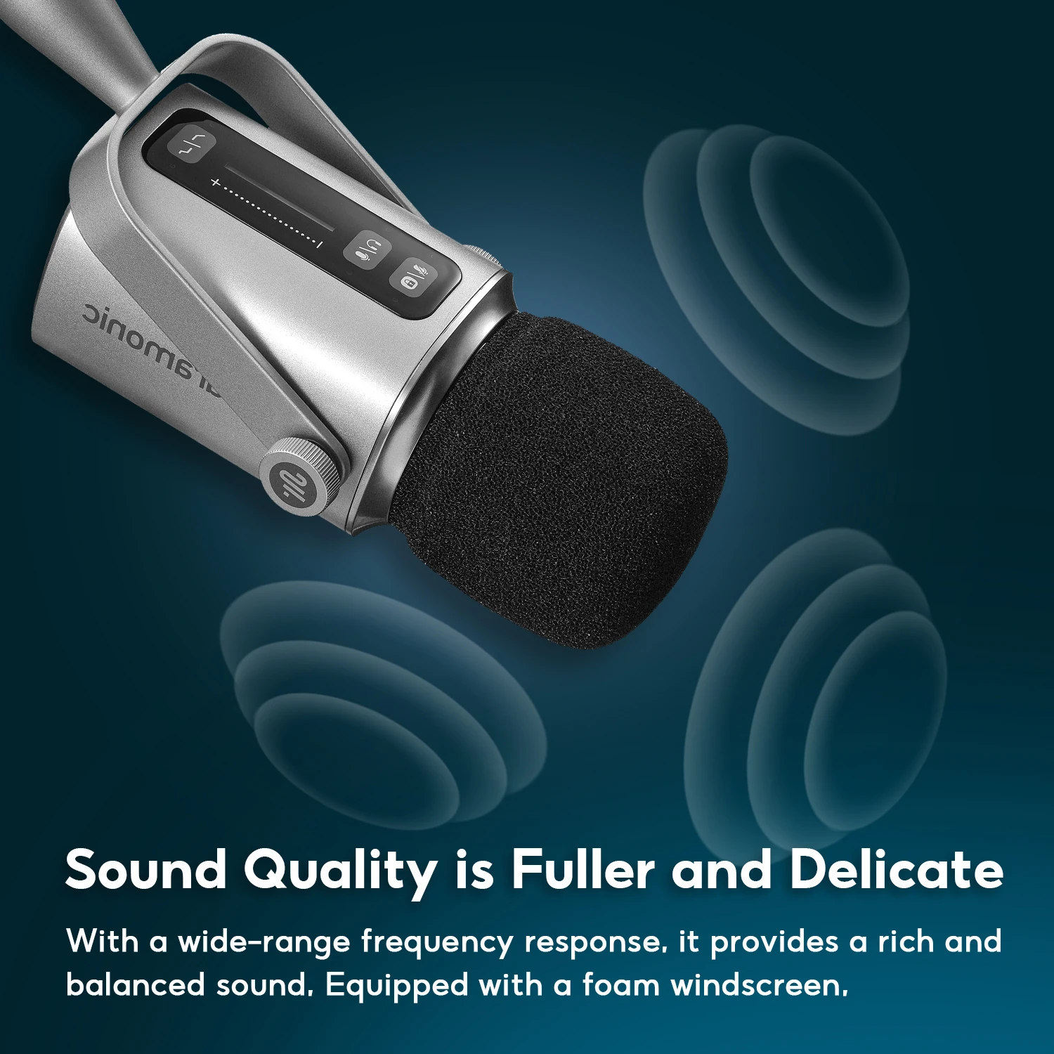 Saramonic SR-BV3 Cardioid Dynamic Microphone for iPhone Android PC Audio Mixer Gaming Broadcasting Podcasting Youtube Recording