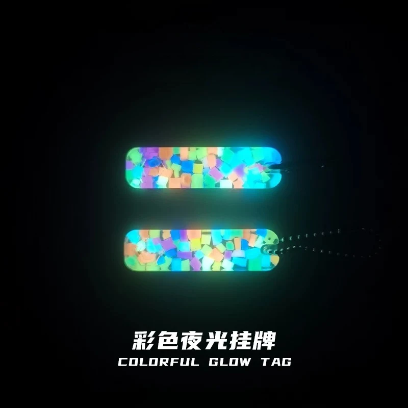 For 11 Colors Glow Tags Luminous Pendants Night Diving Identifiers Glow Sticks for Diving Safety Gear