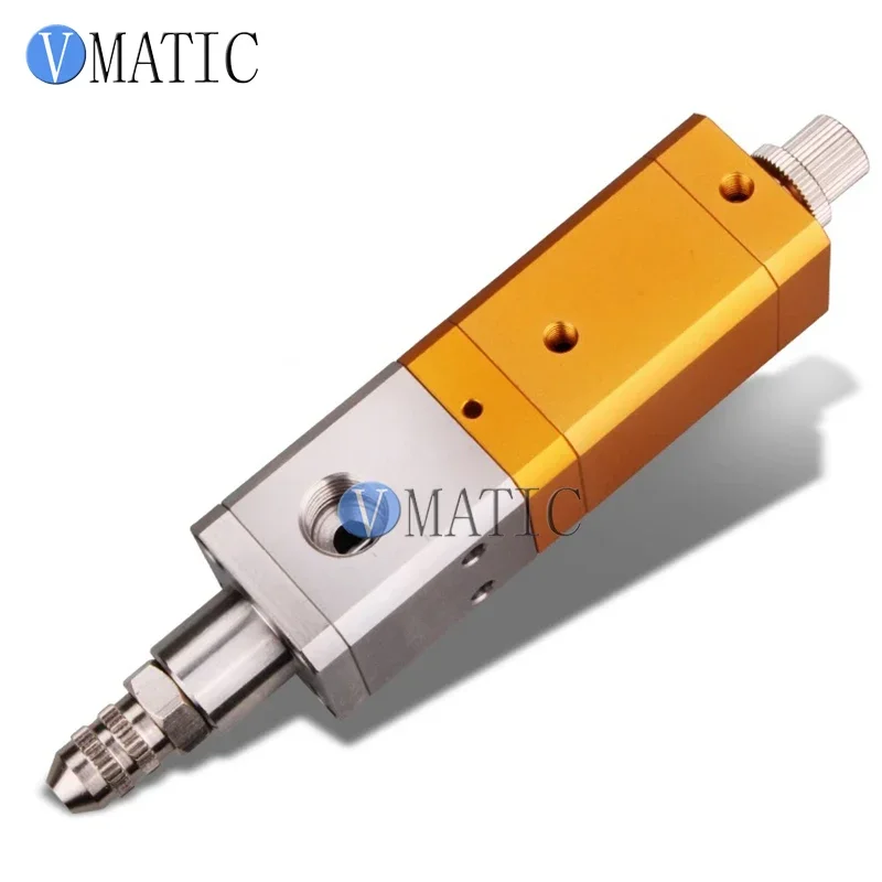 CNC Machined Needle-Free Dispensing Nozzle Glue Valve Tip for Industrial Assembly Crafting Precision Fluid Control