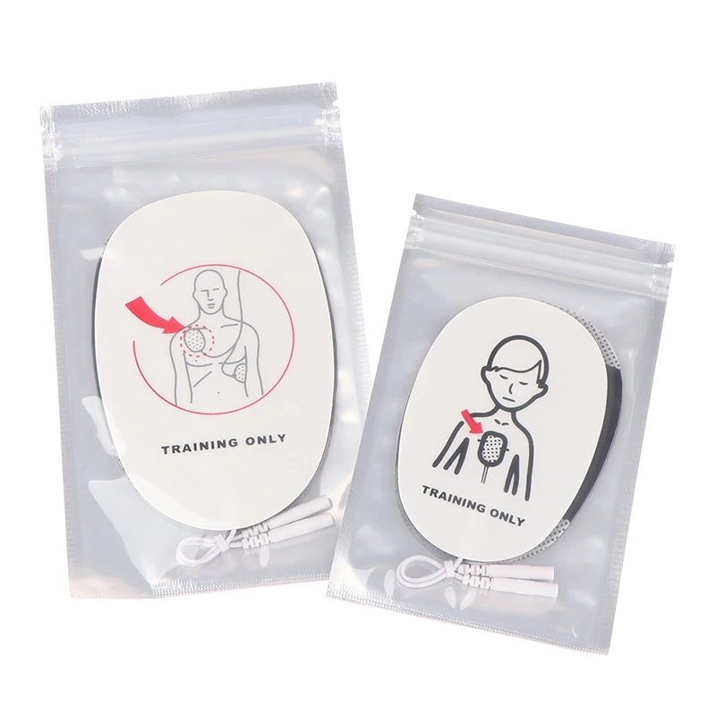 AED Training Device Patches First Aid Training Replacement Pads Adult Kid Training Universal Trainer