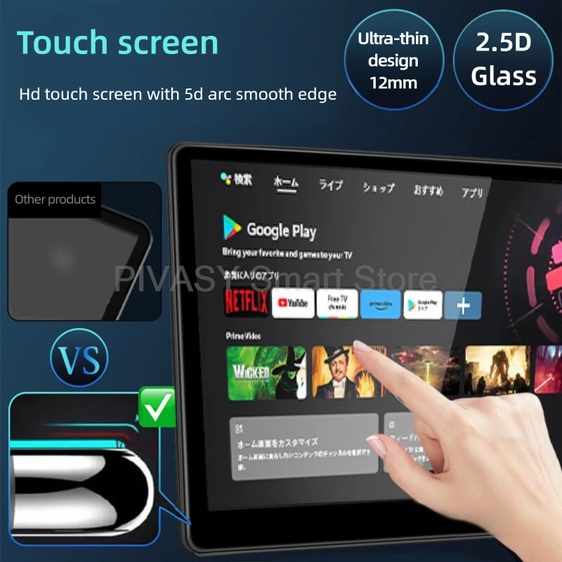 14 "سيارة مسند الرأس رصد عرض IPS أندرويد 2G + 32G HD شاشة تعمل باللمس واي فاي سيارة المقعد الخلفي فيلم الموسيقى مشغل فيديو تلفزيون صغير محمول