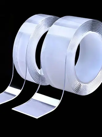 1M/2M/3/5M Nano Tape Double Sided Tape Transparent NoTrace Reusable Waterproof Adhesive Tape Cleanable Home gekkotape