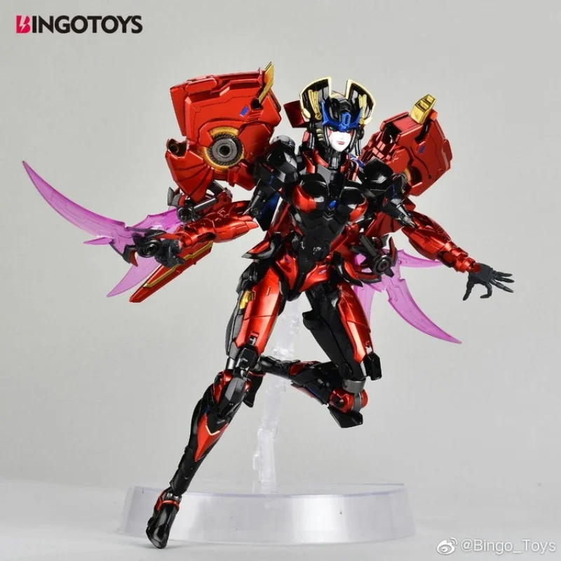 IN STOCK Bingotoys BT-02 Wind Girl Transformation BT02 Movable Joint Deformable Mobile Suit Girl Action Figure Robot Model Toy