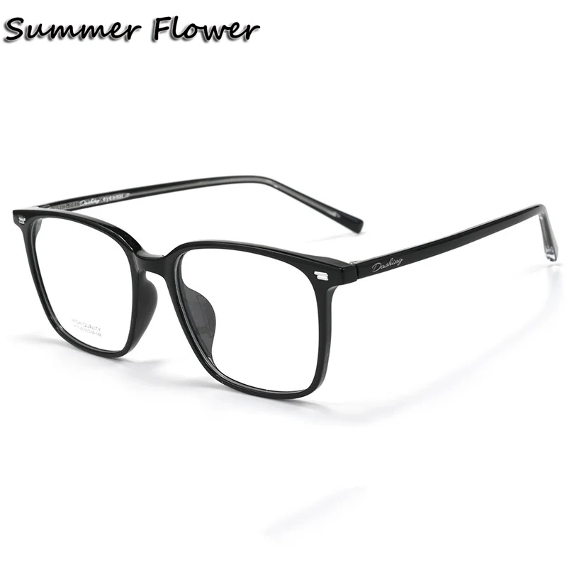 

55 mm Fashion Designer Leopard Eyewear Frame TR90 Women Men Eyeglasses Ultra Light Quality Optical Gafas Square Glasses Frame