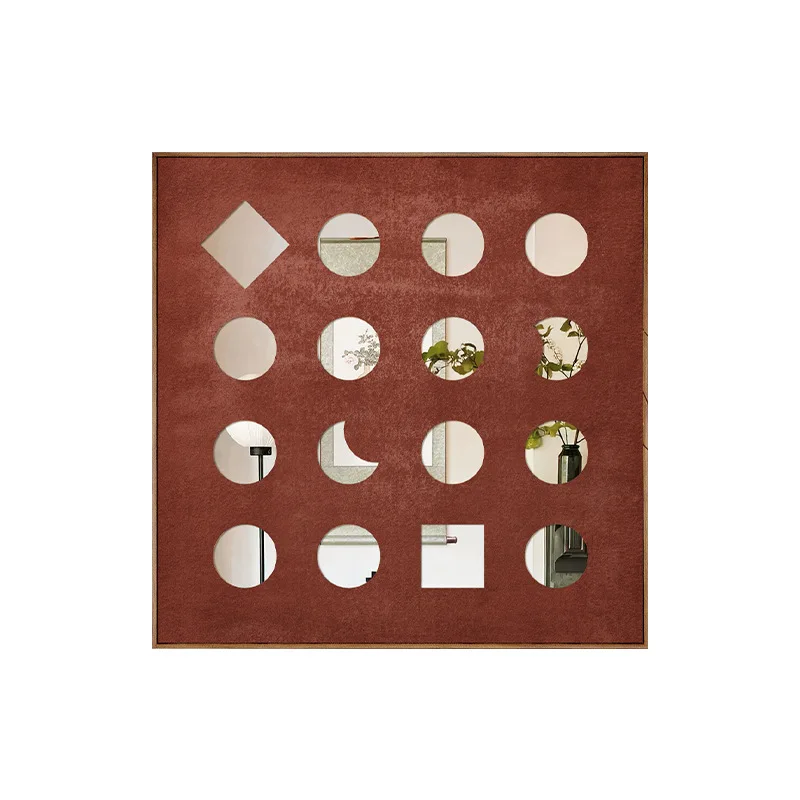 Hanging picture mirror restaurant high-end atmospheric art high-end sense side cabinet decorative painting