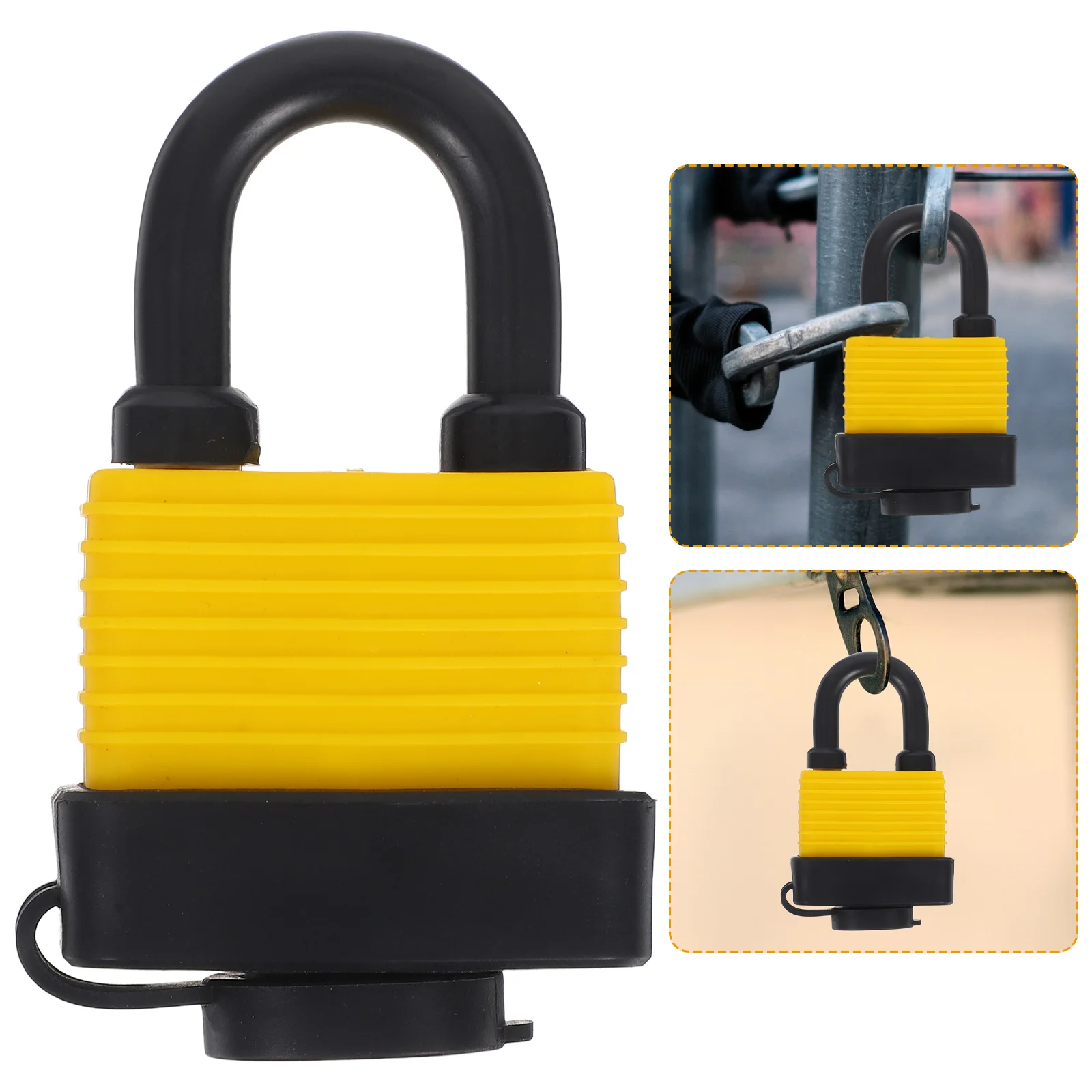 Outdoor Waterproof Padlock Locks with Keys Splash Locker Splashproof Plastic for Lockers