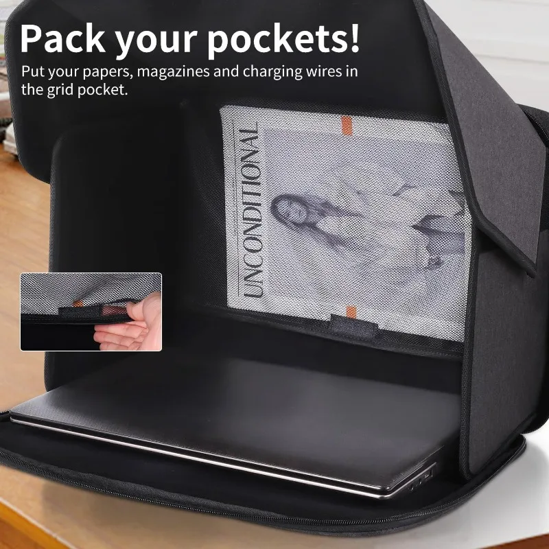 Laptop Sun Protection Portable 14/16 Inches Laptop Umbrella Computer Sun Protection Bag for Outdoor Work Foldable Shield Cover