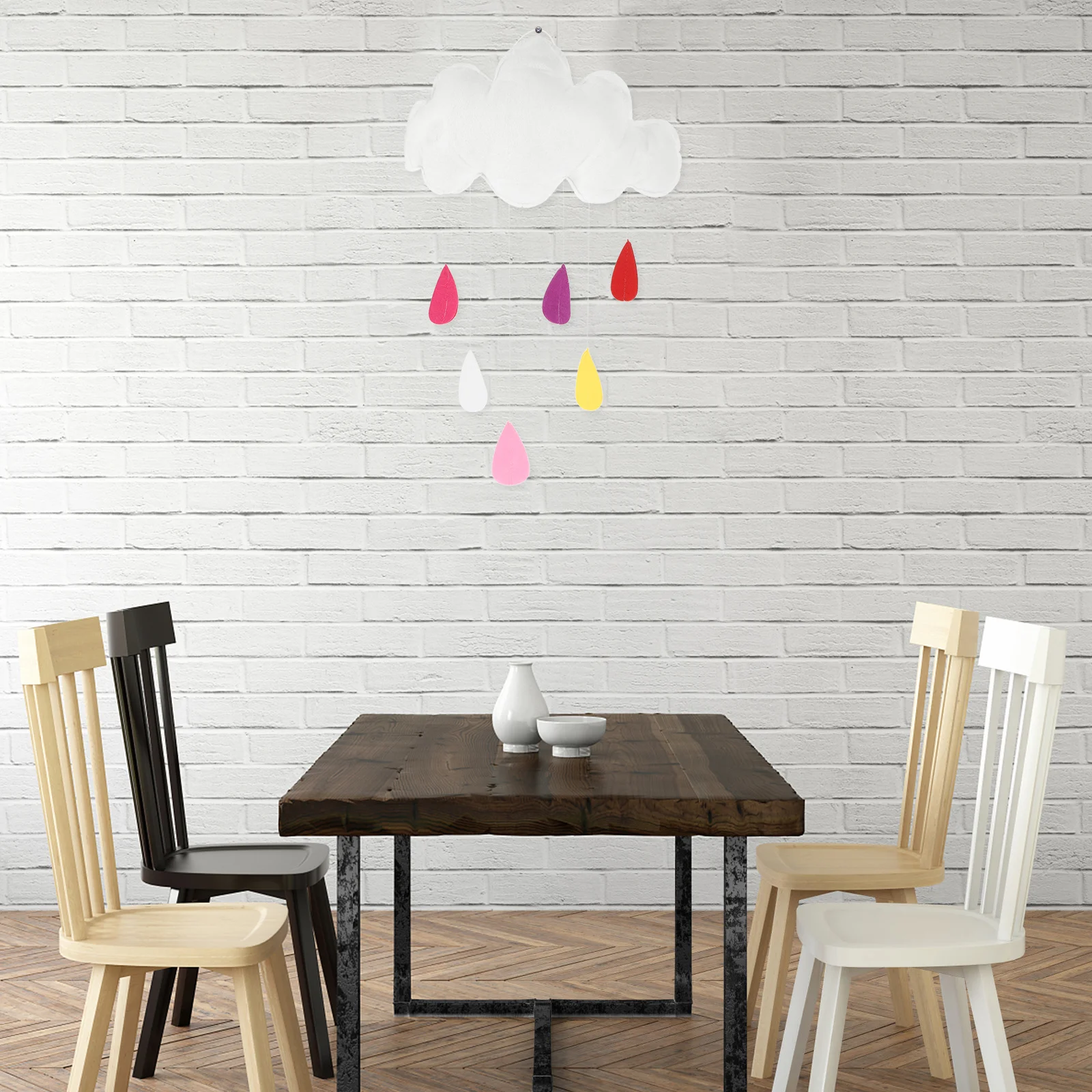 

Cloud Raindrop Decor Baby Room Lovely Color Dreaming Easy Install Decoration for Shower Nursery Cloud Raindrop Decor