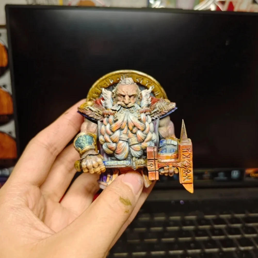1/10 Dwarf Soldier Unpainted Unassembled Model Kit DIY Coloring Assembly Figurines - Image 3