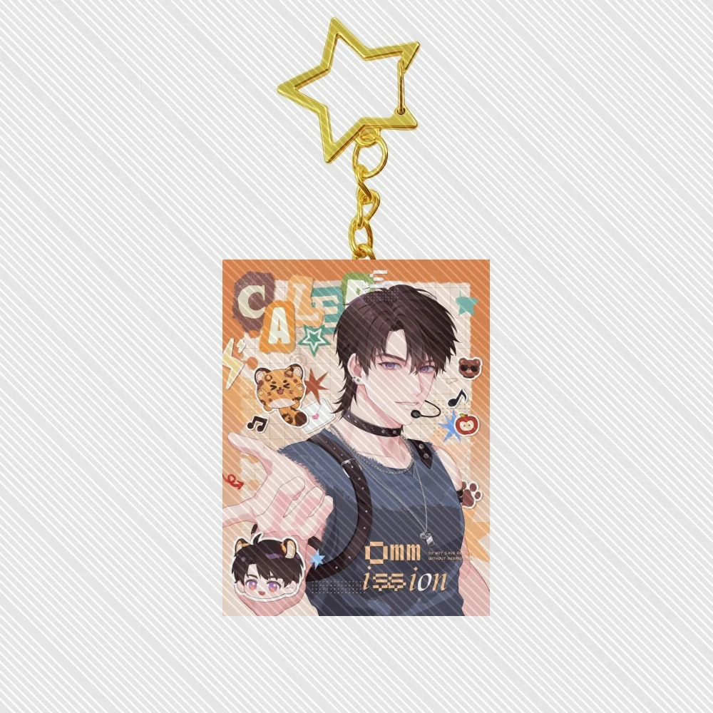 6CM Anime Love and Deepspace Acrylic Keychain Stand Model Ornament Accessories Goods Christmas Gifts