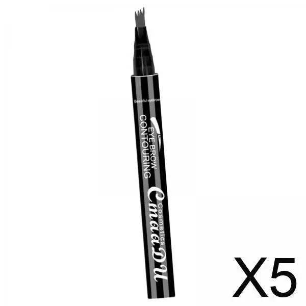 Micro Fork Tip Eyebrow Pen Waterproof Smudge Resistant Liquid Brow Tattoo Pencil for Defined Natural Eyebrows