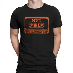 Nofx Cassette Tape Man's TShirt Alternative PopRock Band of the 80s O Neck Short Sleeve Fabric T Shirt Humor High Quality