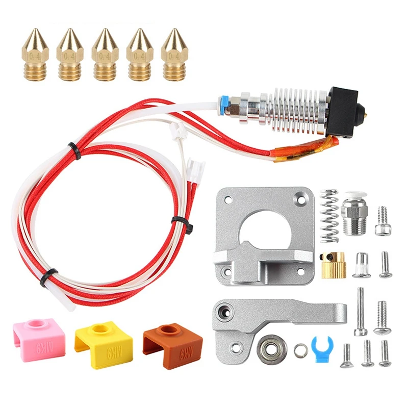 

For Ender 3 3Pro 3X 3D Printer Metal MK8 Extruder CR-10 V2 Extruder 0.4MM Nozzle For CR 20 20Pro CR-X Upgrade Kit