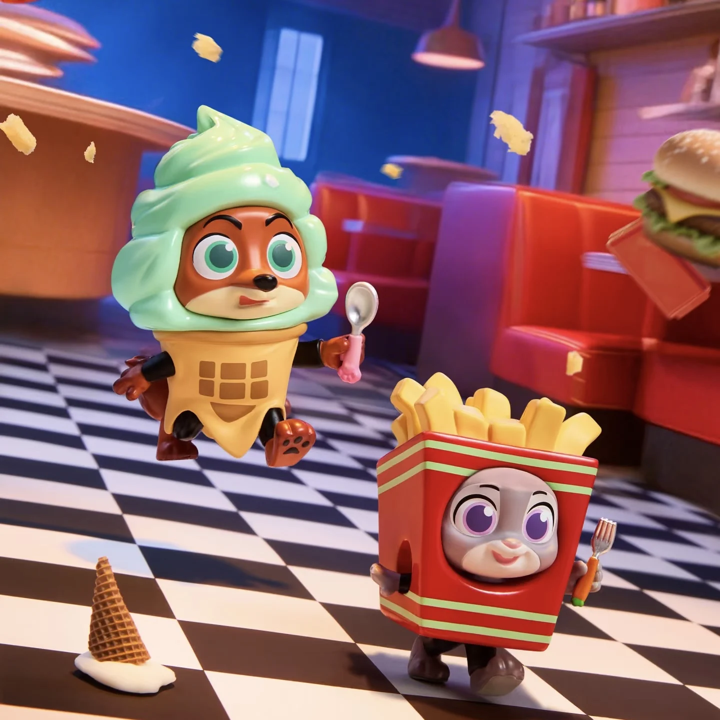 MINISO حقيقية Zootopia 2 تمويه شريك سلسلة صندوق أعمى تحصيل نموذج دمية شخصيات كرتونية العصرية اللعب الهدايا صندوق غامض