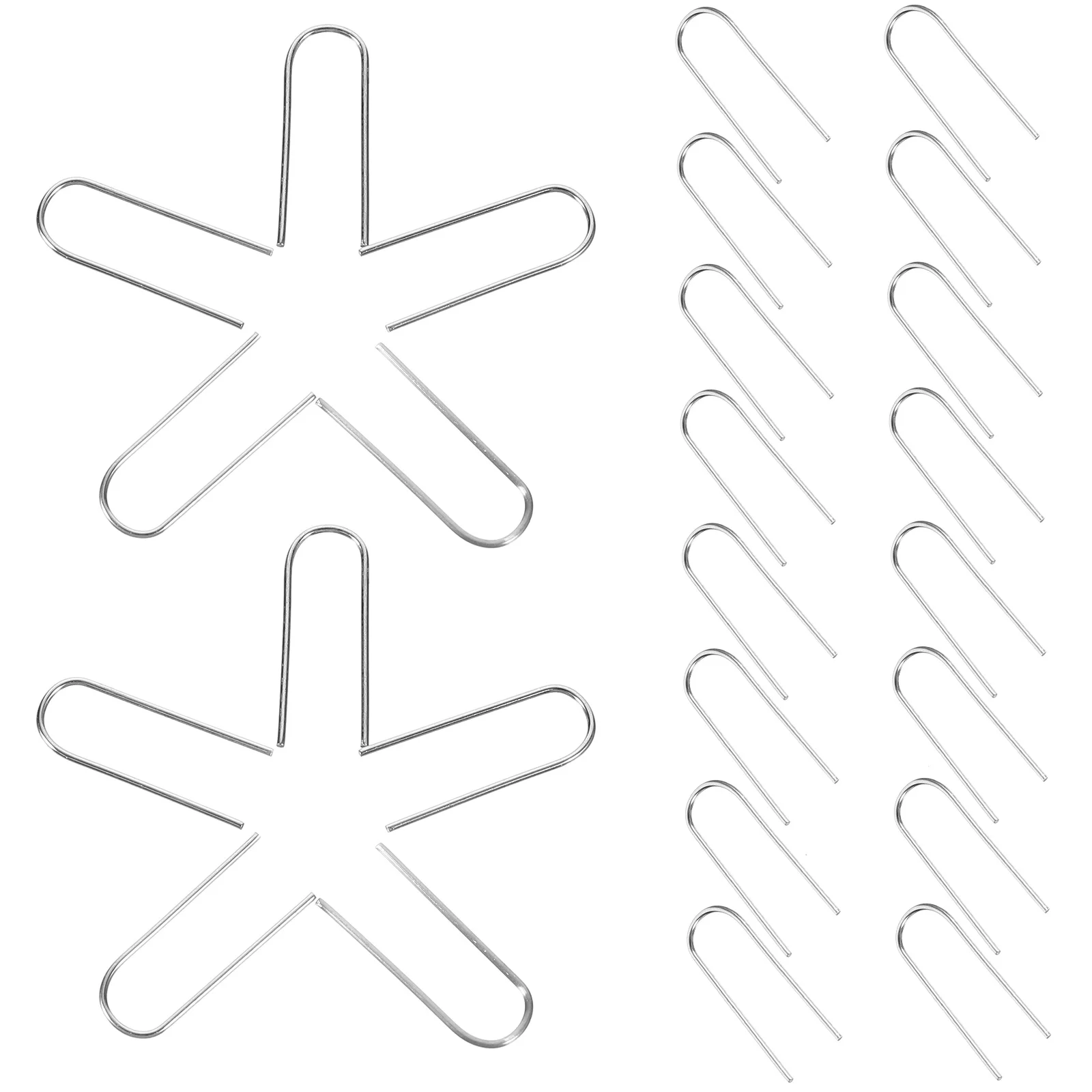 

200pcs U Shaped Hooks Nichrome Wire High Temp Jewelry Making Ceramic Craft Supplies Adults DIY Tools Accessories