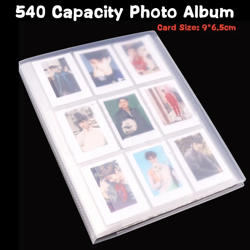 540 Capacity Cards Holder Albums 6.5*9cm Star Celebrity Collect Book Board Game Postcard Holder Photocard Photo Album DIY Binder