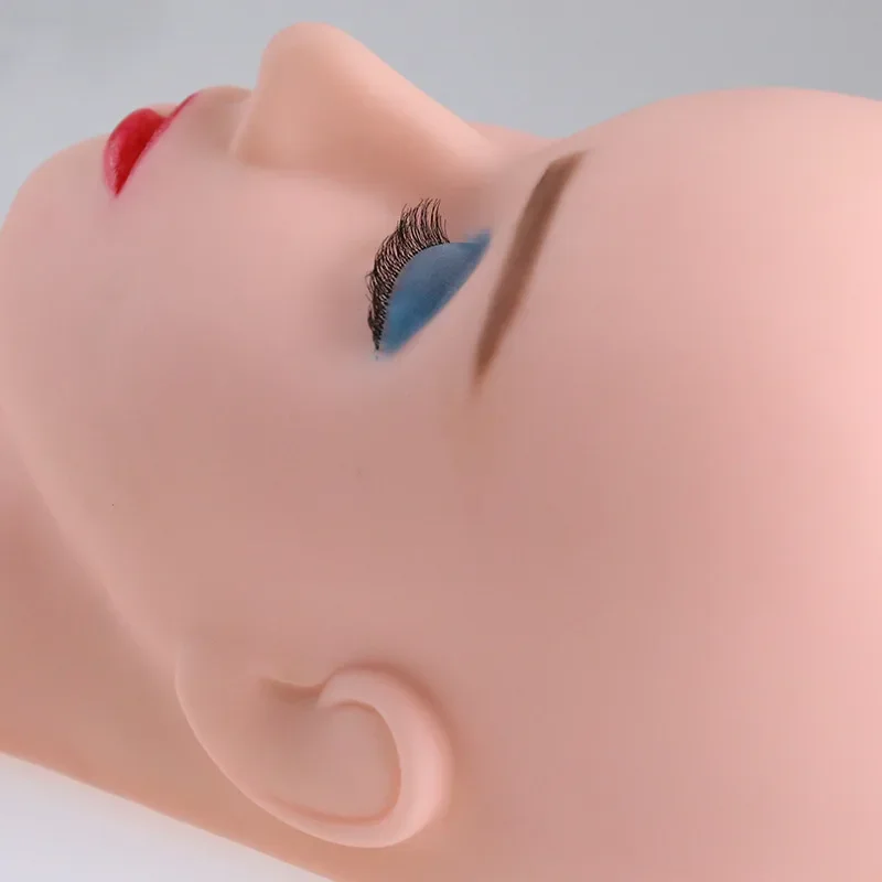 Beauty model head teaching head semi-permanent eyelash head mold
