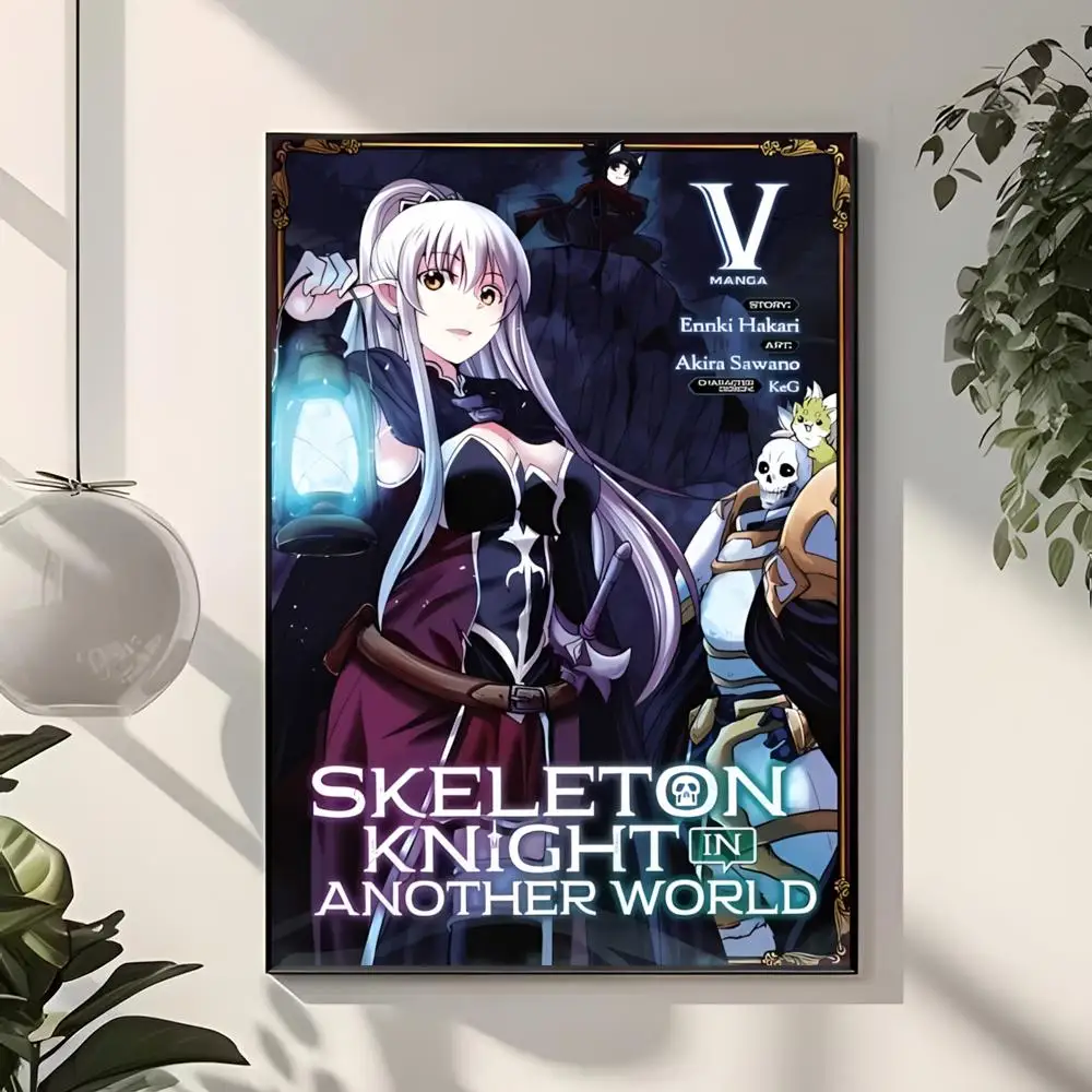 Isekai Fantasy-Anime S-Skeleton Knight in Another World Poster  Classic Home Interior Design & Modern Wall Decor Art Collection
