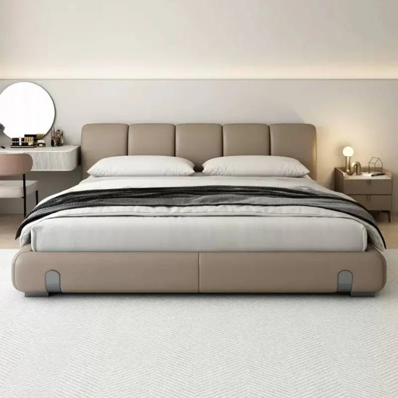 Low Profile European Bed Platform Elegant Unique Wood Modern Platform Beds King Bedroom Luxury Cama Moderno Lujo Home Furniture