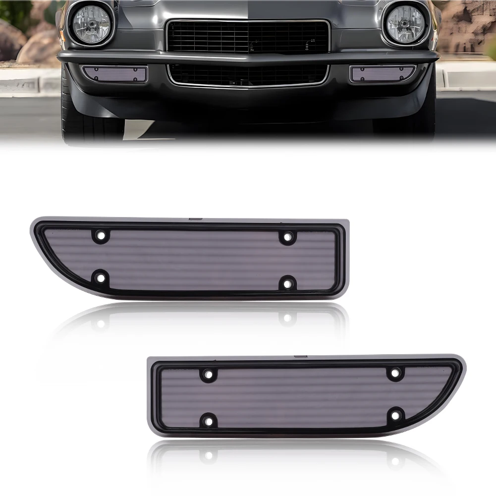 

2 шт. передний бампер, парковочный фонарь, крышка указателя поворота для 1970 1971 1972 1973 Chevrolet Camaro без лампы/розетки, автомобильные аксессуары