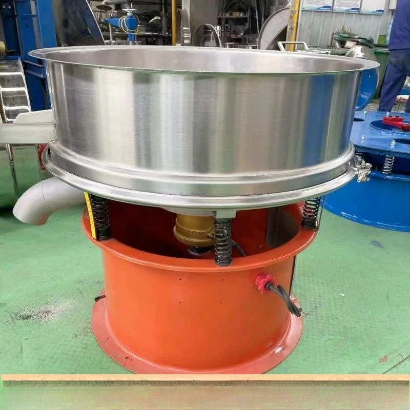 High frequency intermediate frequency flour impurity removal vibrating screen, soy milk slurry slag liquid high efficiency