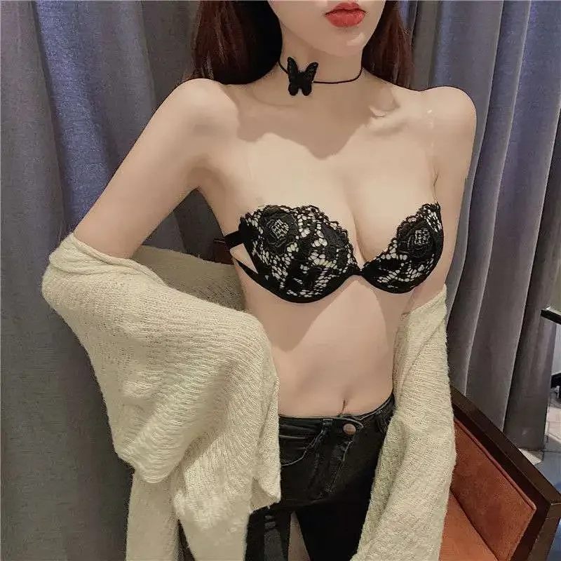 Bras Without Straps Push Up Seamless Sports Top Women Clothes Sexy Lace Invisible Underwear Brassiere Female Bralette Lingerie