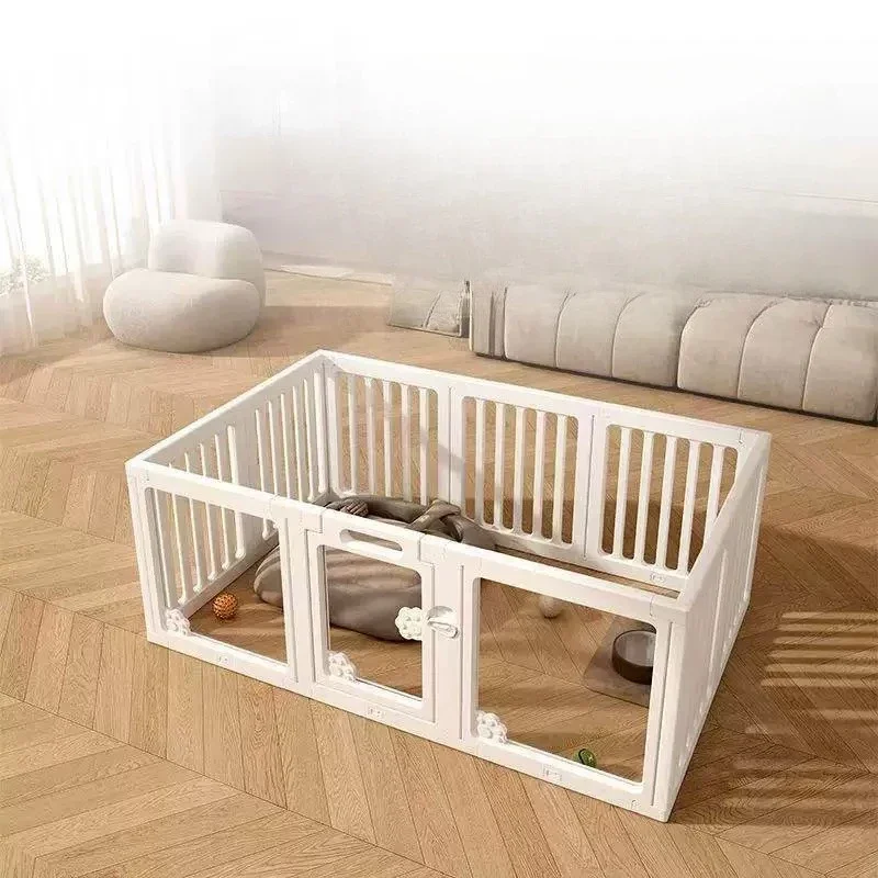 #Balcony Retractable Dog Fence Folding Large Modular Outdoor Dog Fence Barrier To Stairs Basket Rejas Para Mascotas Home Decor