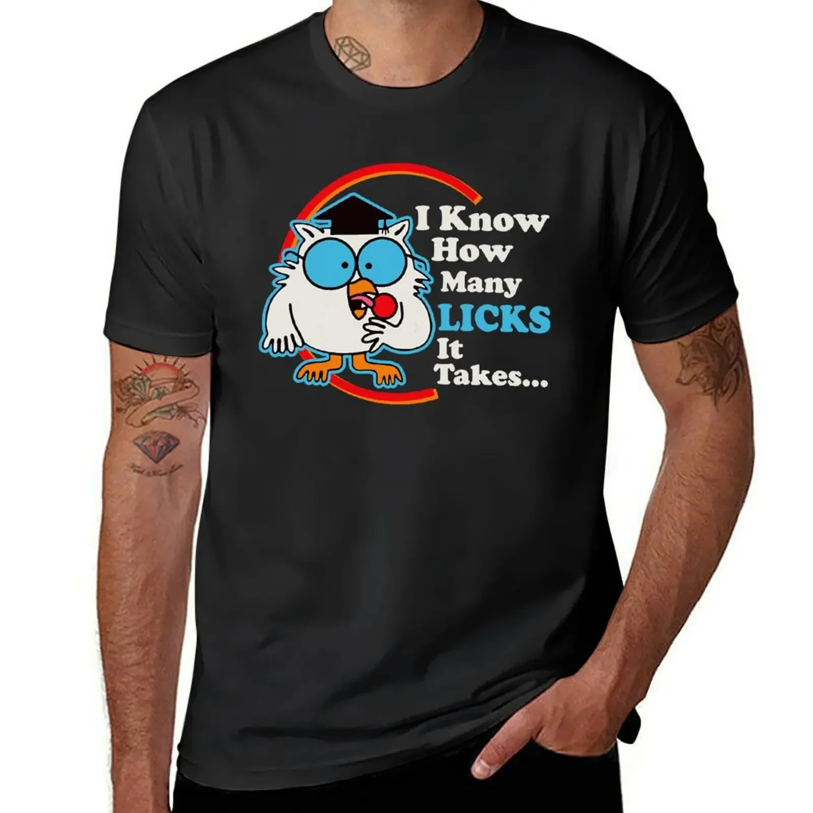 I Know How Many Licks It Takes T-Shirt korean fashion vintage t shirts oversized graphic tee big and tall t shirts for men