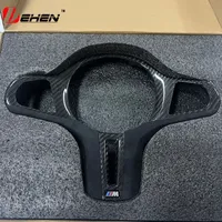 Carbon Fiber Car Steering Wheel Panel Decoration Cover Trim For BMW alcanta1 2 3 4 5 6 7 8 series G20 G26 G30 G05 G01 G02 G15