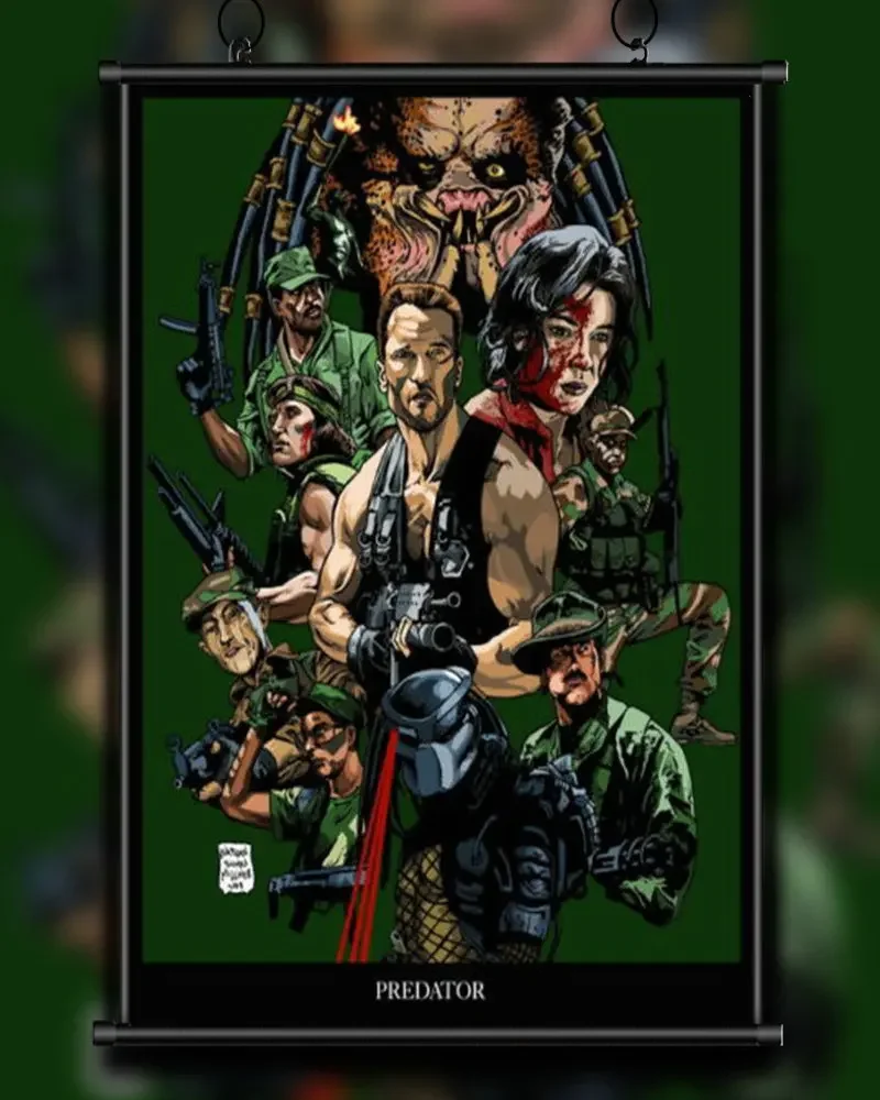 A70 Silk Poster Home Decoration Predator Hot Movie Arnold Schwarzenegger Beat Monster Wall Art Christmas Gift