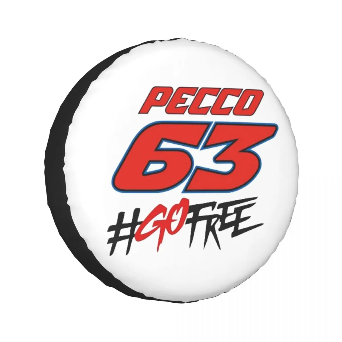 

Изготовленный на заказ чехол для запасного колеса Pecco Bagnaia 63 Go Free для автомобильного прицепа 4x4, защитные чехлы для колес 14 дюймов, 15 дюймов, 16 дюймов, 17 дюймов