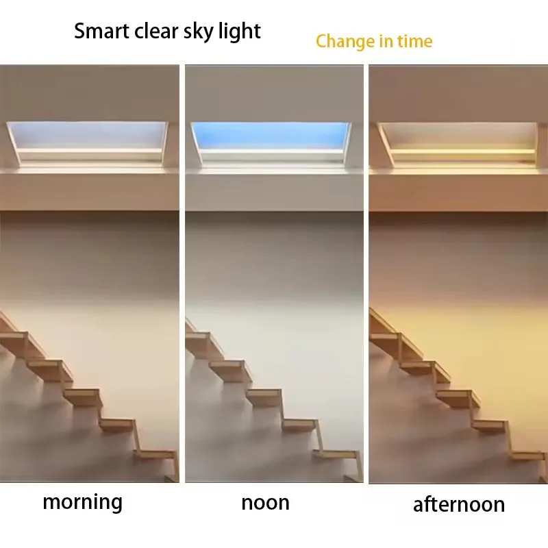 Office Lighting Skylight Roof Window Automatic Industrial Living Room Ceiling Panel Artificial Skylight