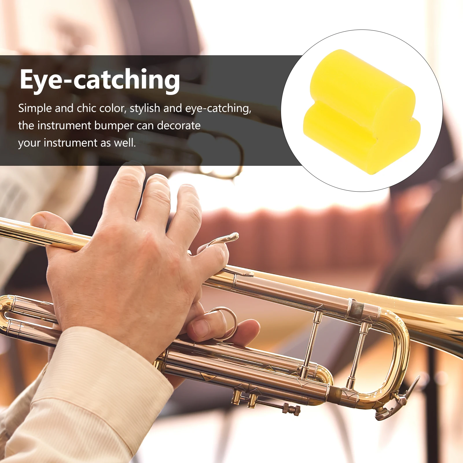

20pcs Trombone Accessories Silicone Bumper Durable Wear-Resistant Noise Reduction Easy Install Guitar Bumper Practice