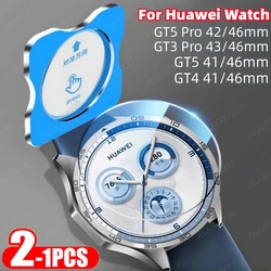 1/2PCS Tempered Glass For Huawei Watch GT5 41mm 46mm GT 5 4 Anti Scratch Glass Easy to install For Huawei Watch GT5 Pro 42/46mm