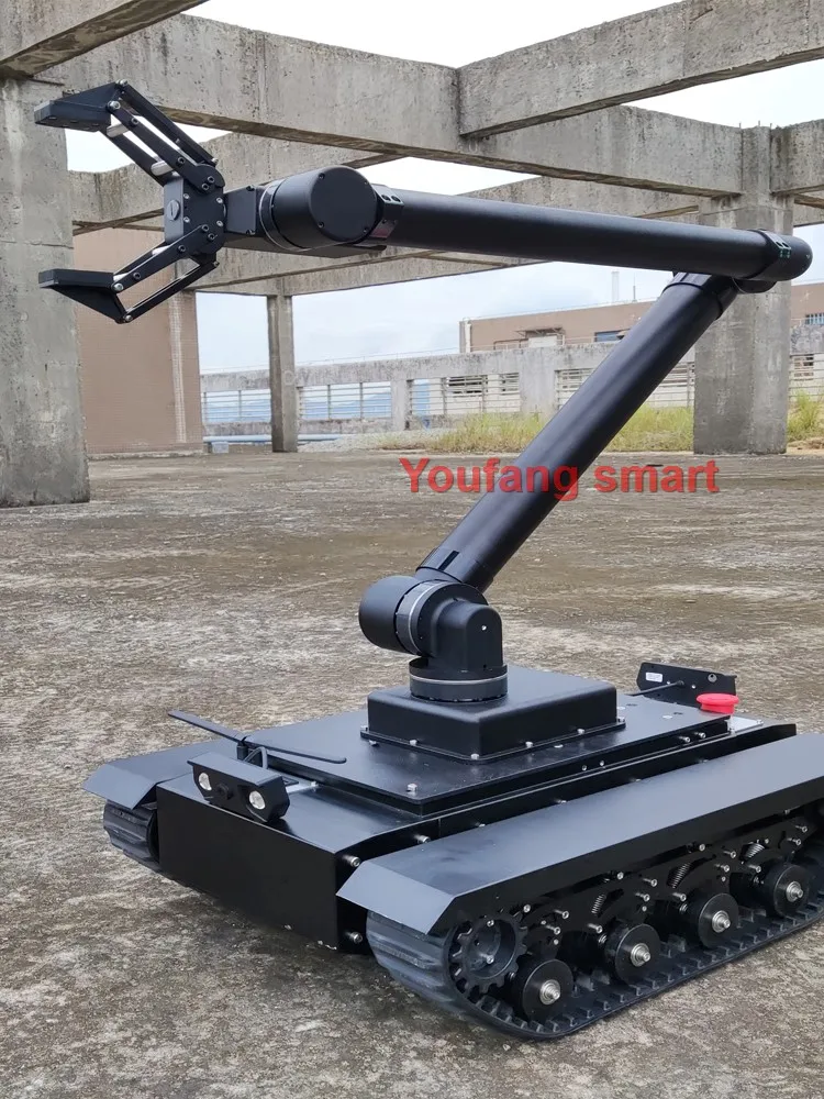 50kg Load TR500 RC Tank Rubber Tracked Chassis DC Motor Carbon Steel Suspension STM32 System Robot Car for RC Tank to FS Handle