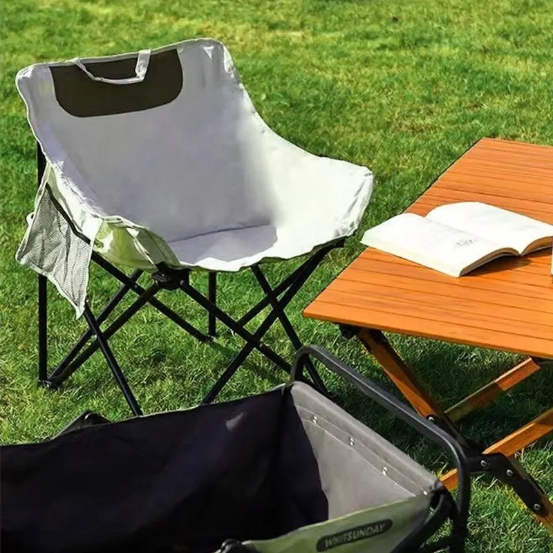 Outdoor Folding Chair Detachable Oxford Cloth Convenient Camping