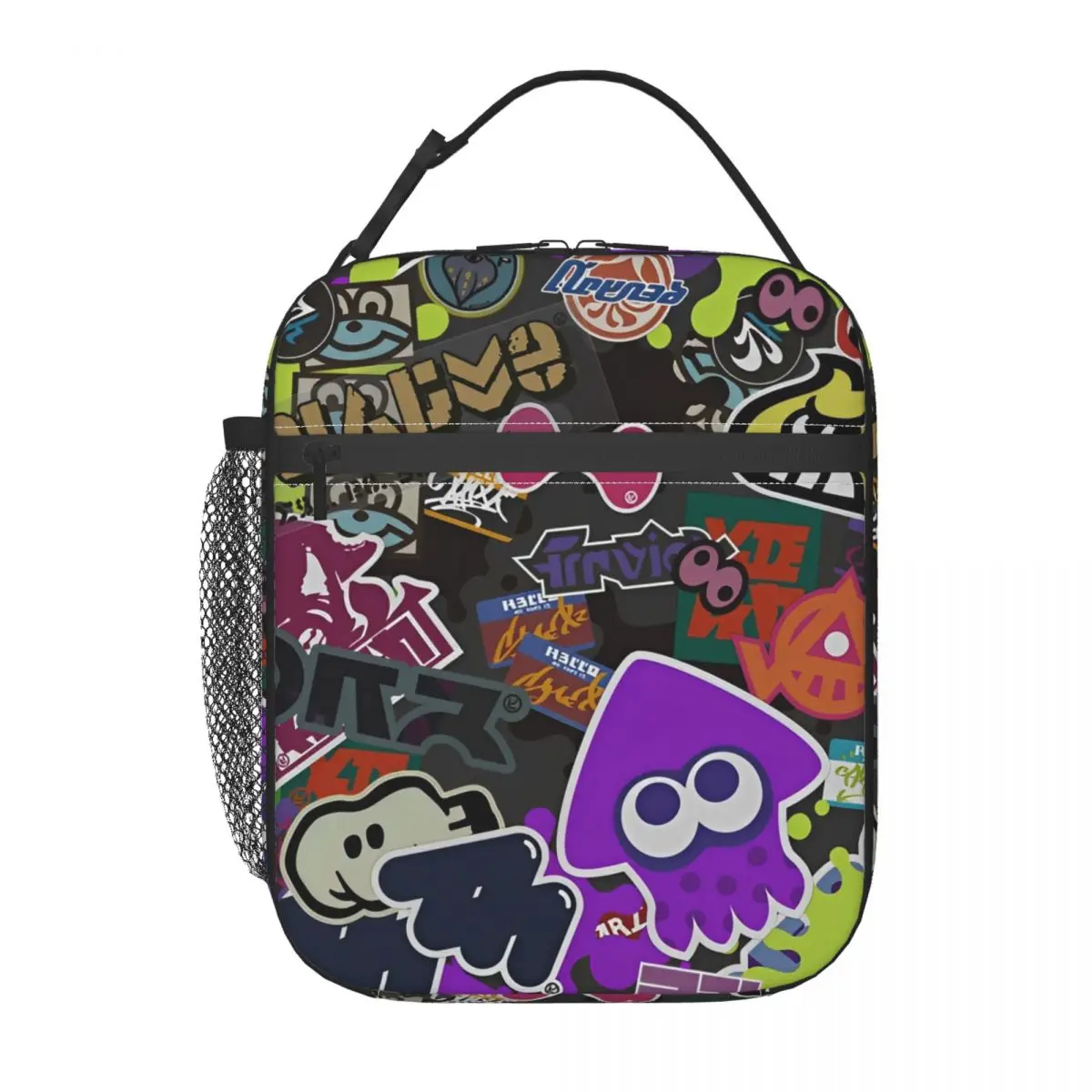 

Изолированные ланч-боксы Splatoon Shoot, аксессуары для видеоигр, коробка для еды, модный холодильник, термобокс для обеда для школы