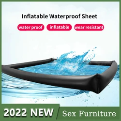 PVC Inflatable Waterproof Sex Bed Sex Furniture Sheets Enhance Pleasure For Couple Adult Game Toys Bedding Sheets 18+ Adult Toys