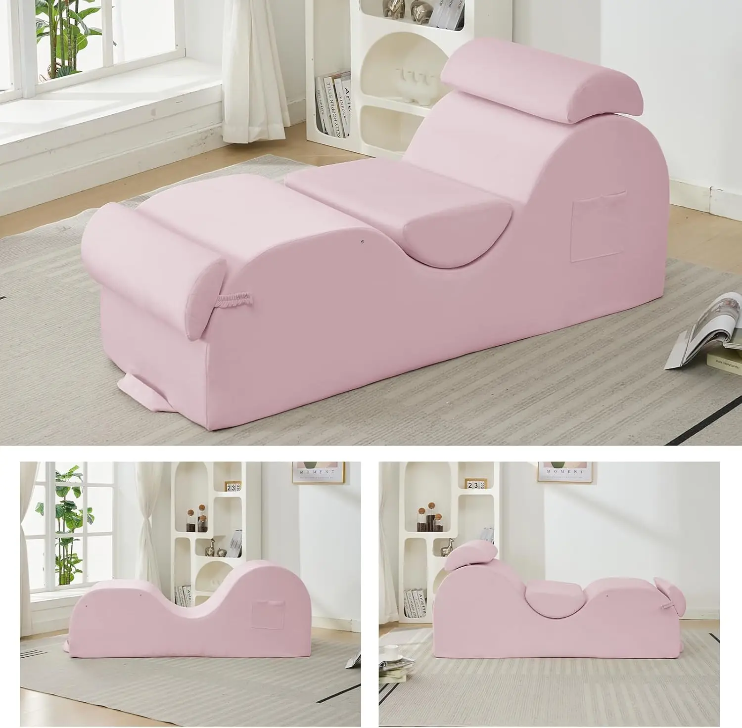 Modern Design Sports Ergonomics S Curved Lounge Chair Interior Living Room Bedroom Sofa Yoga Chair