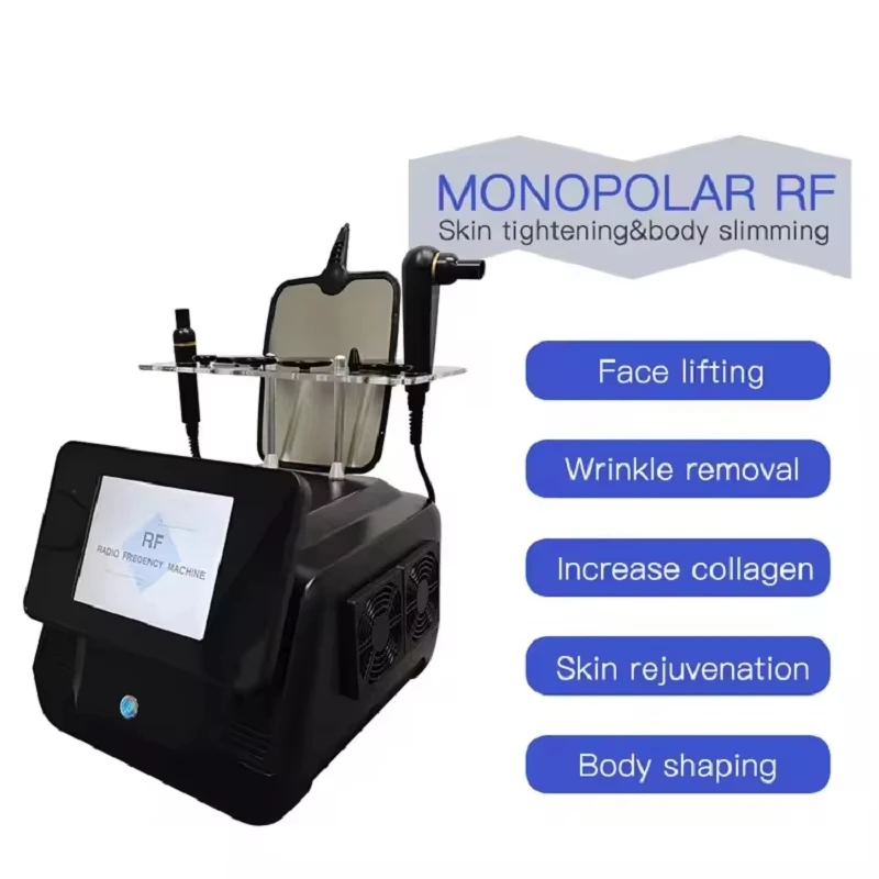 

Monopolar RF 448KHz Beauty Machine Skin Tightening Wrinkle Reduction Body Firming Anti Aging Face Lifting Device for Home Salon