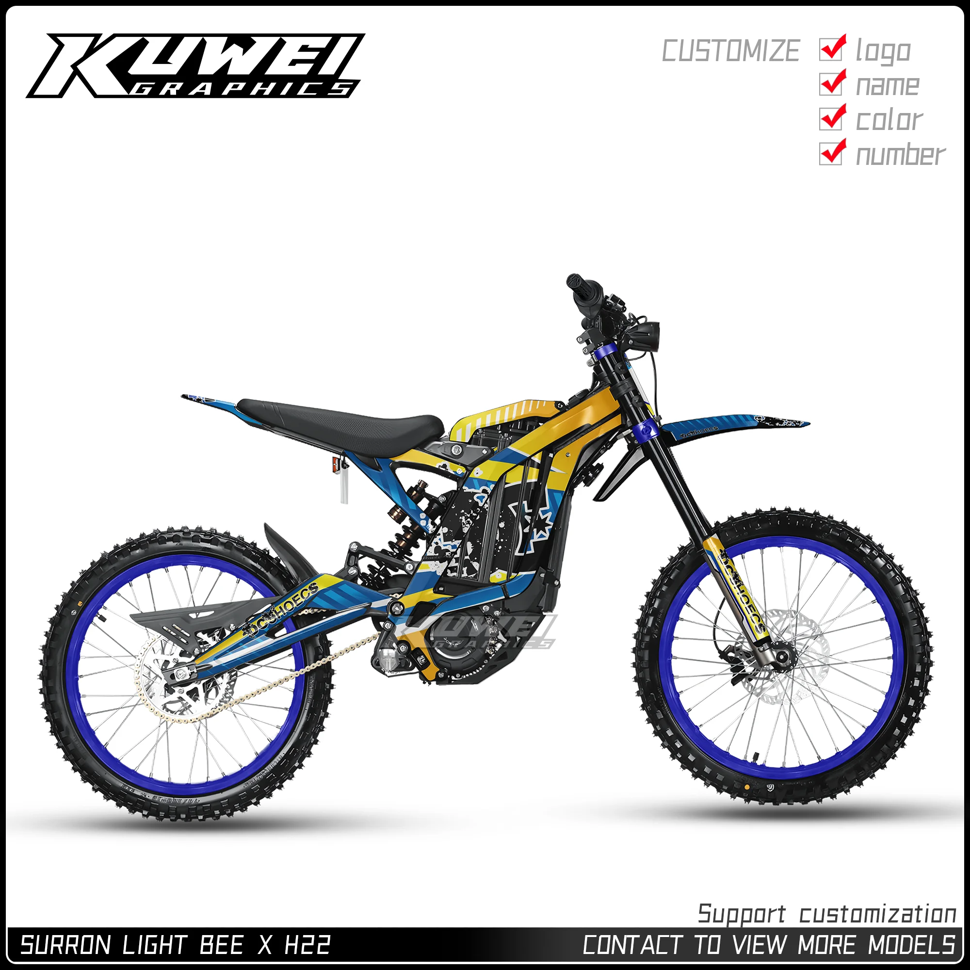

Suitable for Surron Light Bee X Graphics Kit Decals Kit Sticker Personalized Customization