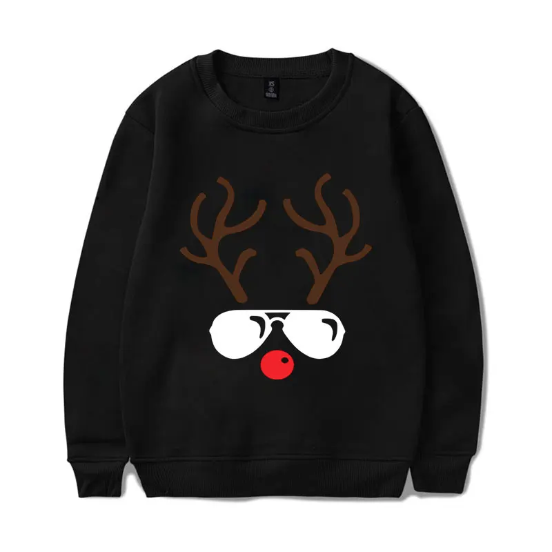 Christmas Reindeer MR MRS Print Hoodies Sweatshirts New Women\'s Sweatshirt Pullovers Ladies Autumn Winter Casual Sweatshirt