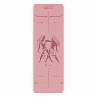 Gemini TPE yoga mat non-slip, environmentally friendly fitness mat, professional exercise mat, home Pilates