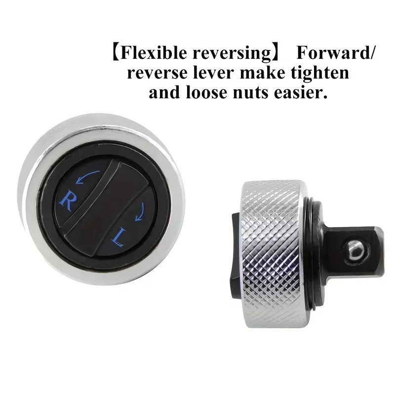 

Heavy Duty Mini Ratchet Wrench， Whole Steel 1/4" 3/8" 1/2" Drive Palm Size Finger Ratchet with Reversible Handle