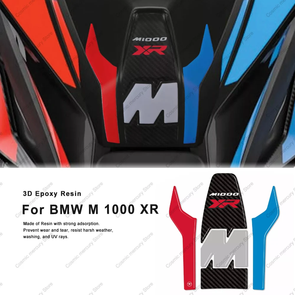 Pegatina de Gel epoxi 3D para BMW M 1000 XR, accesorios de motocicleta, manijas, Kit de pegatinas de protección, almohadilla para tanque