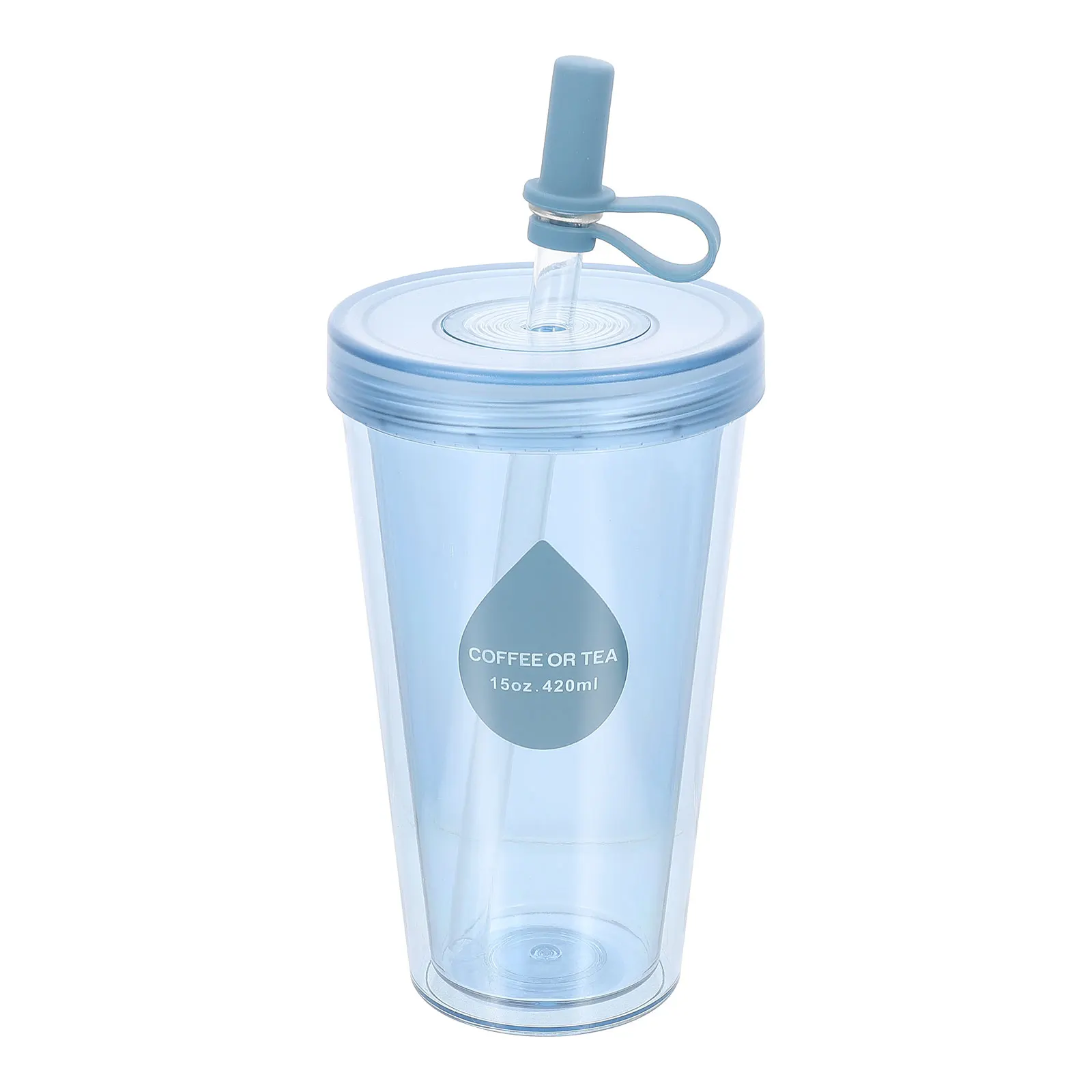 

Premium Plastic Anti fallen Straw Cup for Coffee Milk Tea Juice Smooth Surface Easy Clean Portable Outdoor Use