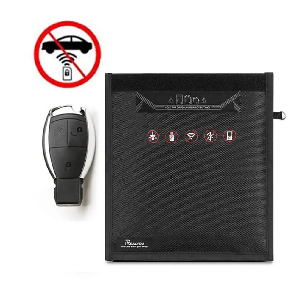 Signal Blocking Bag Signals Shielding Bag Anti-radiation RFID Signal Faraday Bag Phone Car Key Radiation Protection Storage Bags