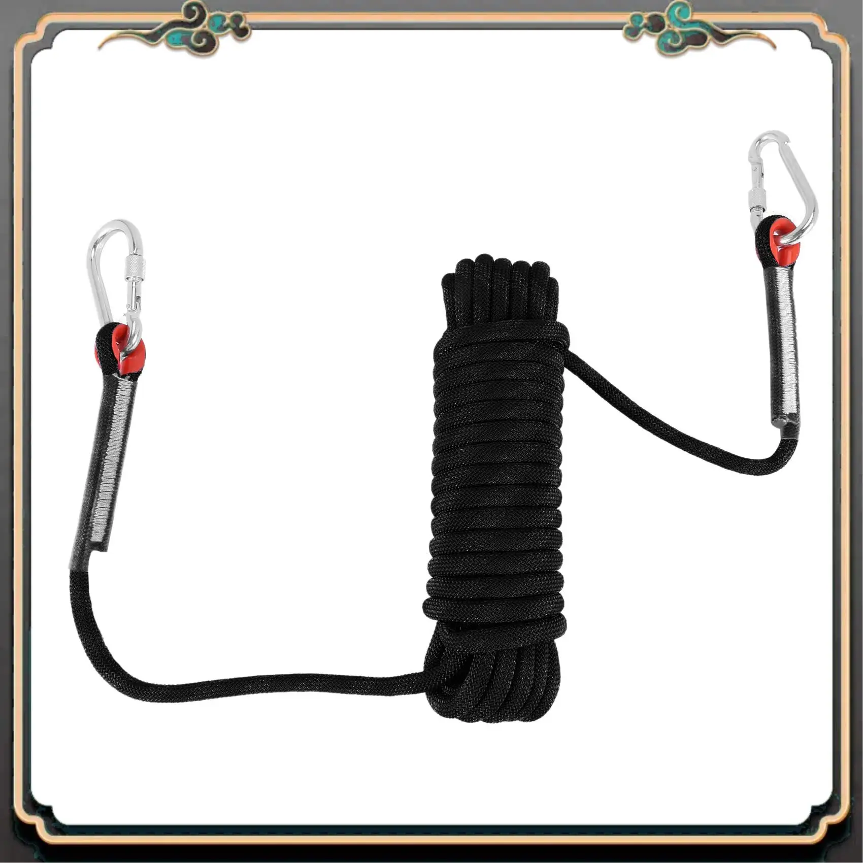 

Premium Outdoor Rock Climbing Rope 12Mm Home Fire Emergency Escape Rope Multifunctional Heavy Duty Rope For Hiking Caving Campin